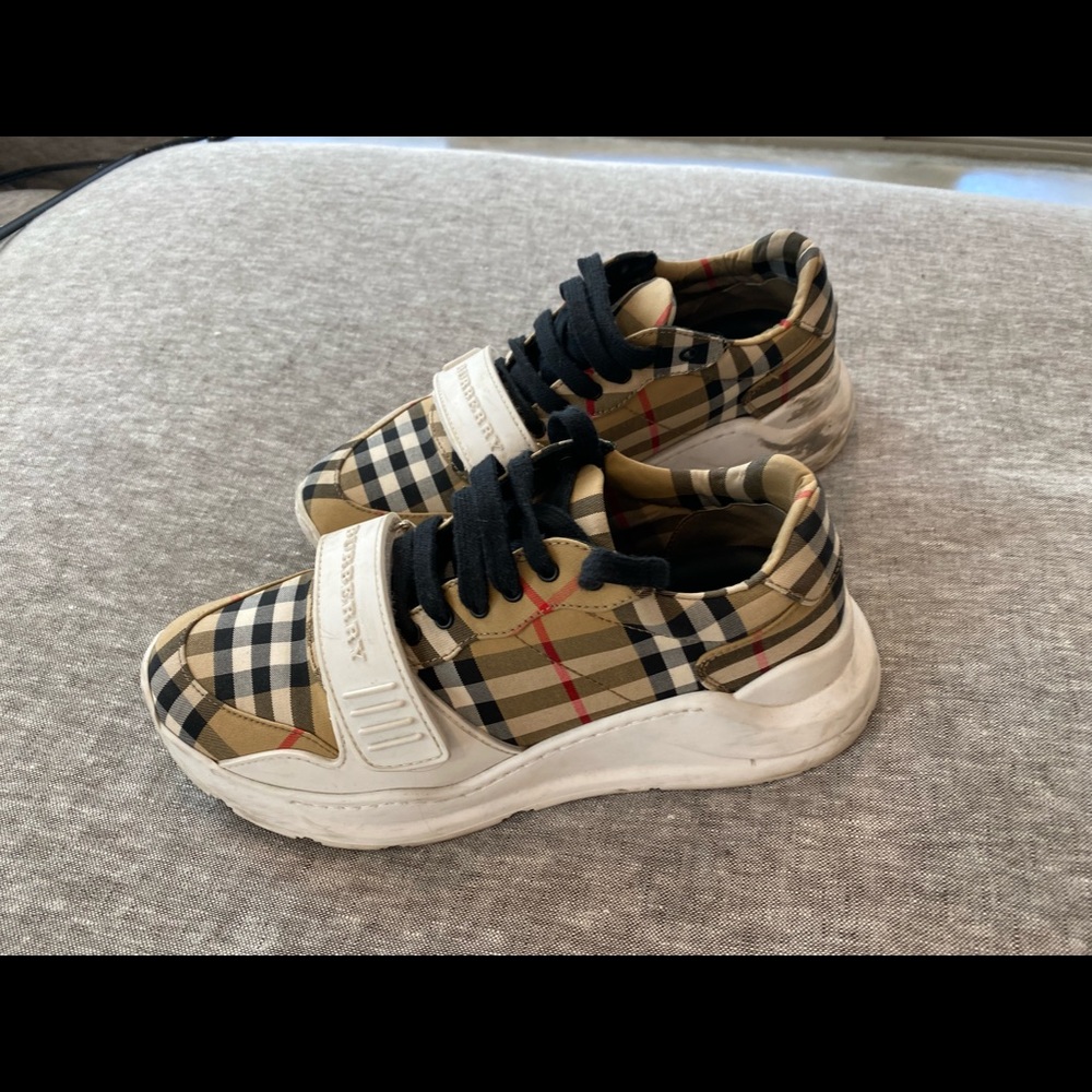Burberry Regis Vintage Check Platform Sneakers - Picture 3 of 7